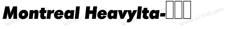 Montreal HeavyIta字体转换